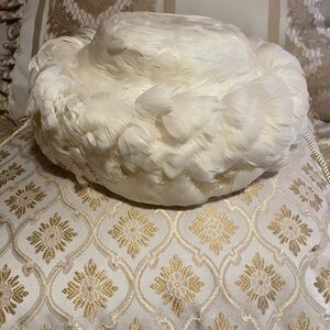 Vintage but new Feather Pillbox Hat - Soft Feather Cocktail Hat